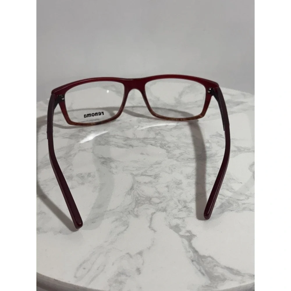 Renoma R1052 Eyeglass Frames Red Gradient 54-19-138 Patented Design